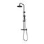 Picture of Complete shower column set black mate