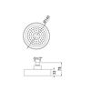 Picture of ABS shower head 150mm