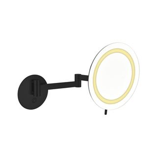 Picture of Cosmetic mirror 5X with LED - Black matte