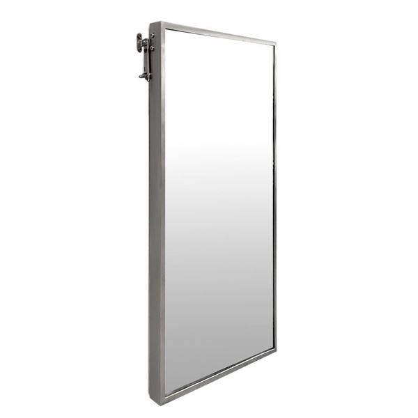 Picture of Reclining mirror with stainless steel frame 